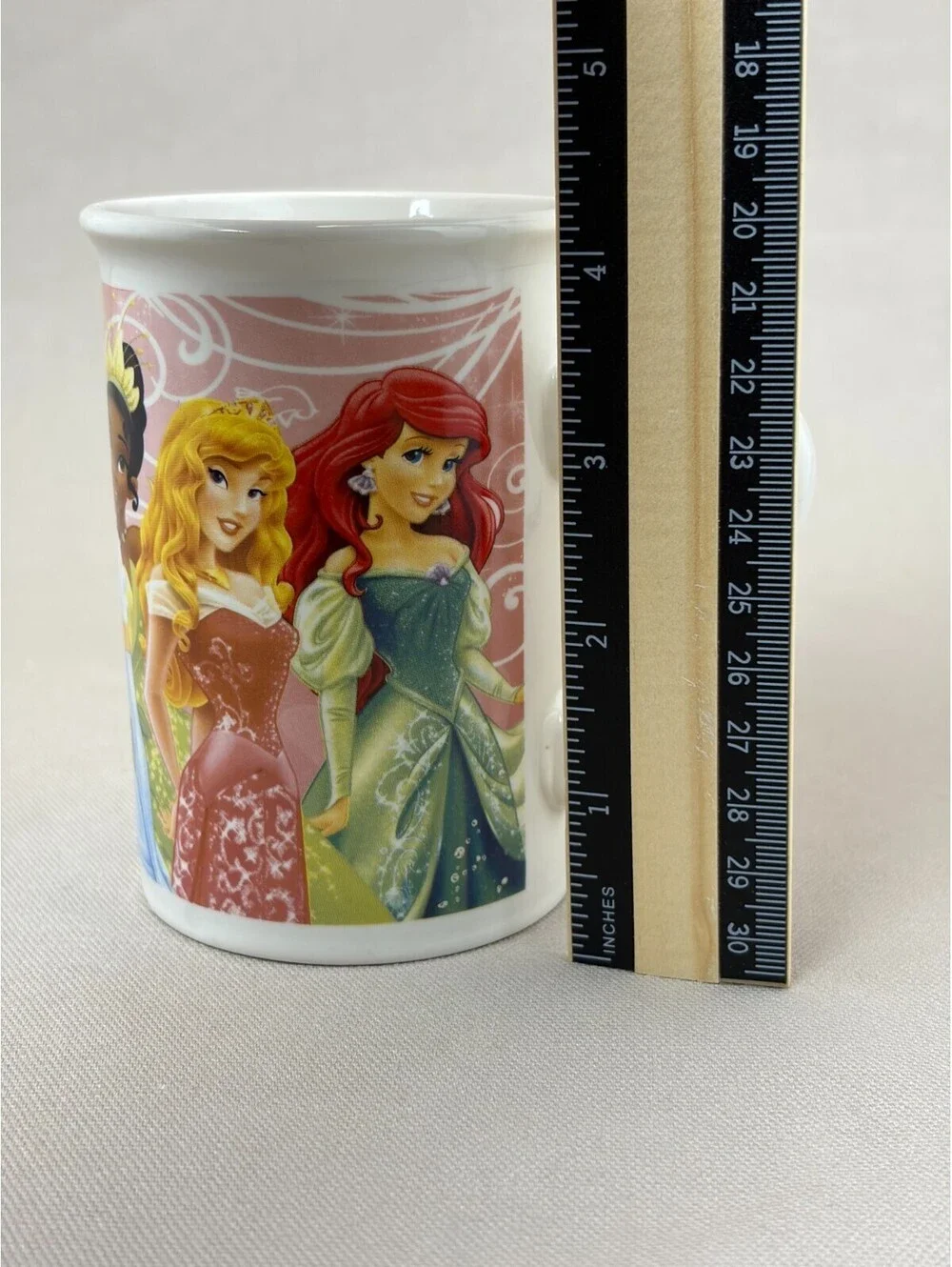 Disney Princess Coffee Mug Belle Cinderella Ariel Rapunzel Ceramic Cup 10 oz